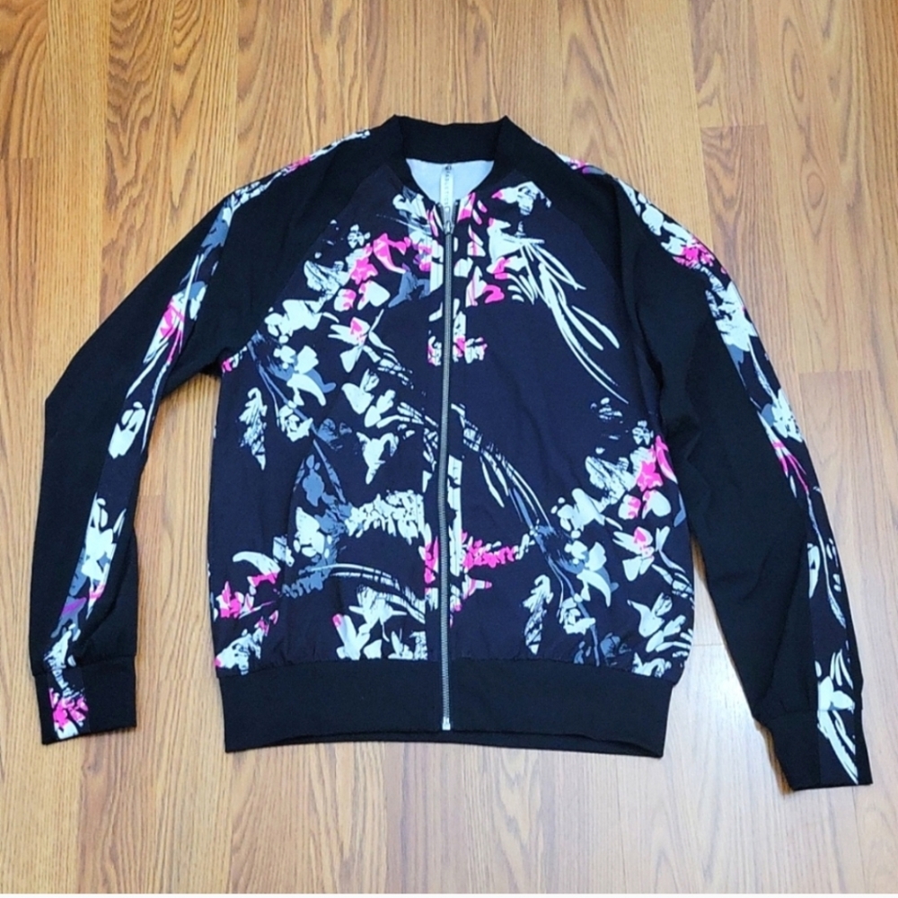 Fabletics Floral Zip-Up Jacket/ Small